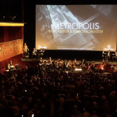 Stumfilmsvisningar med live orkester på Skandiabiografen